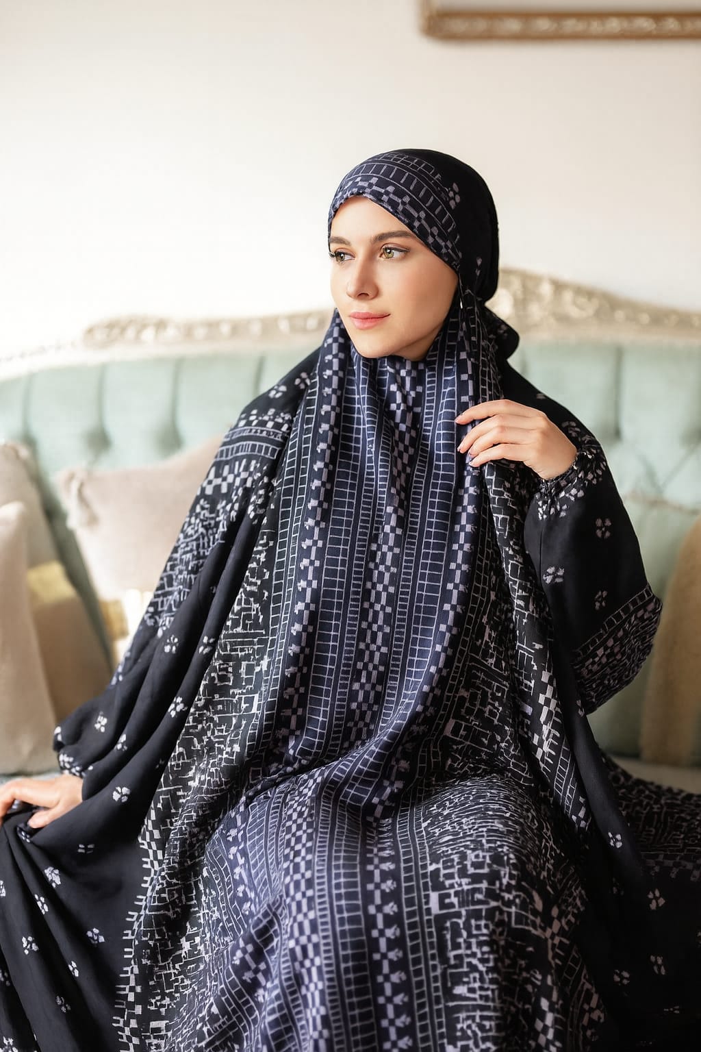 إسدال قطن ريّون تركي – نقشات متنوعة