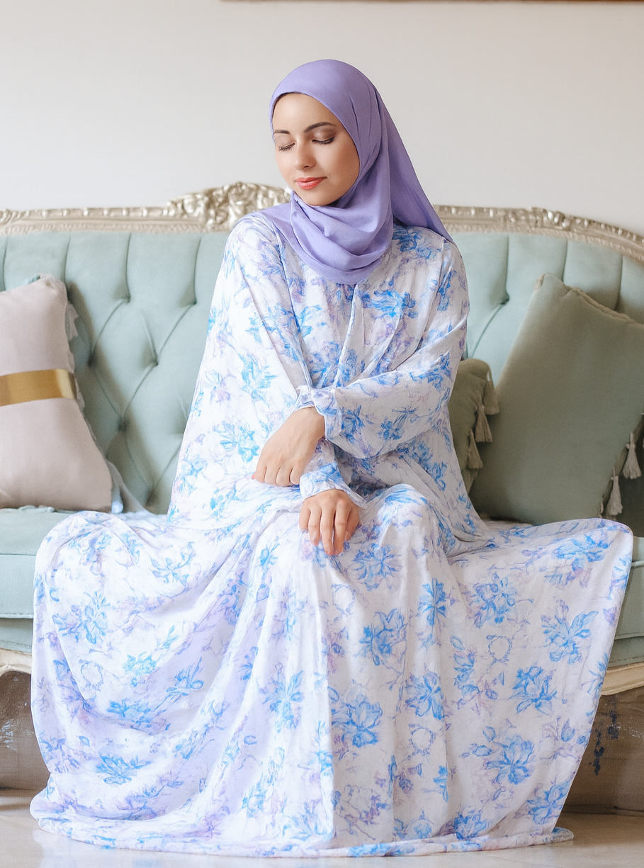 إسدال قطن فسكوز مشجر – فرى سايز