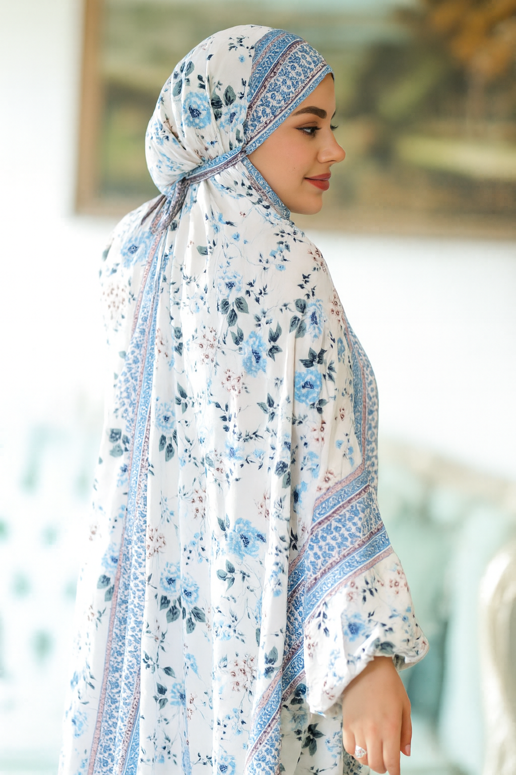 إسدال قطن ريّون تركي – نقشات متنوعة