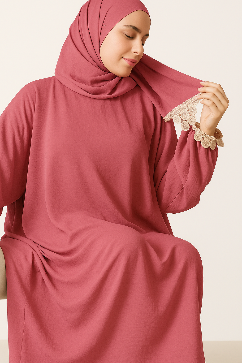 إسدال سي واي راقى  بكلفة دانتيل شيك