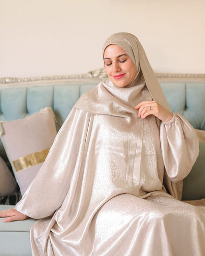 إسدال ستان جاكار – ألوان فاخرة