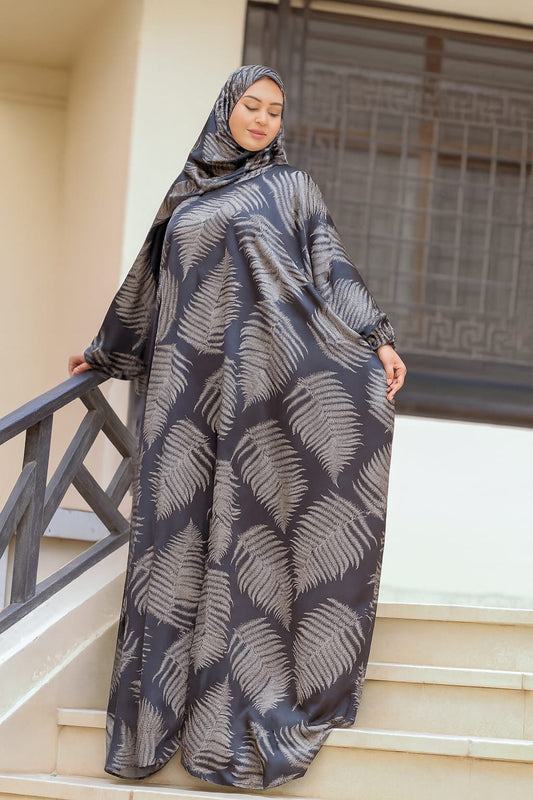 إسدال ستان حرير مشجر