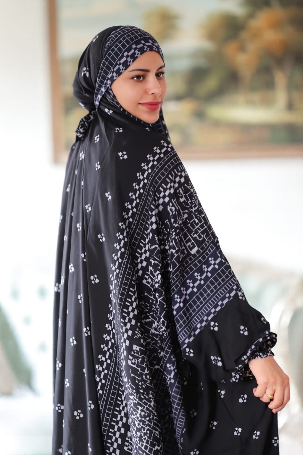 إسدال قطن ريّون تركي – نقشات متنوعة