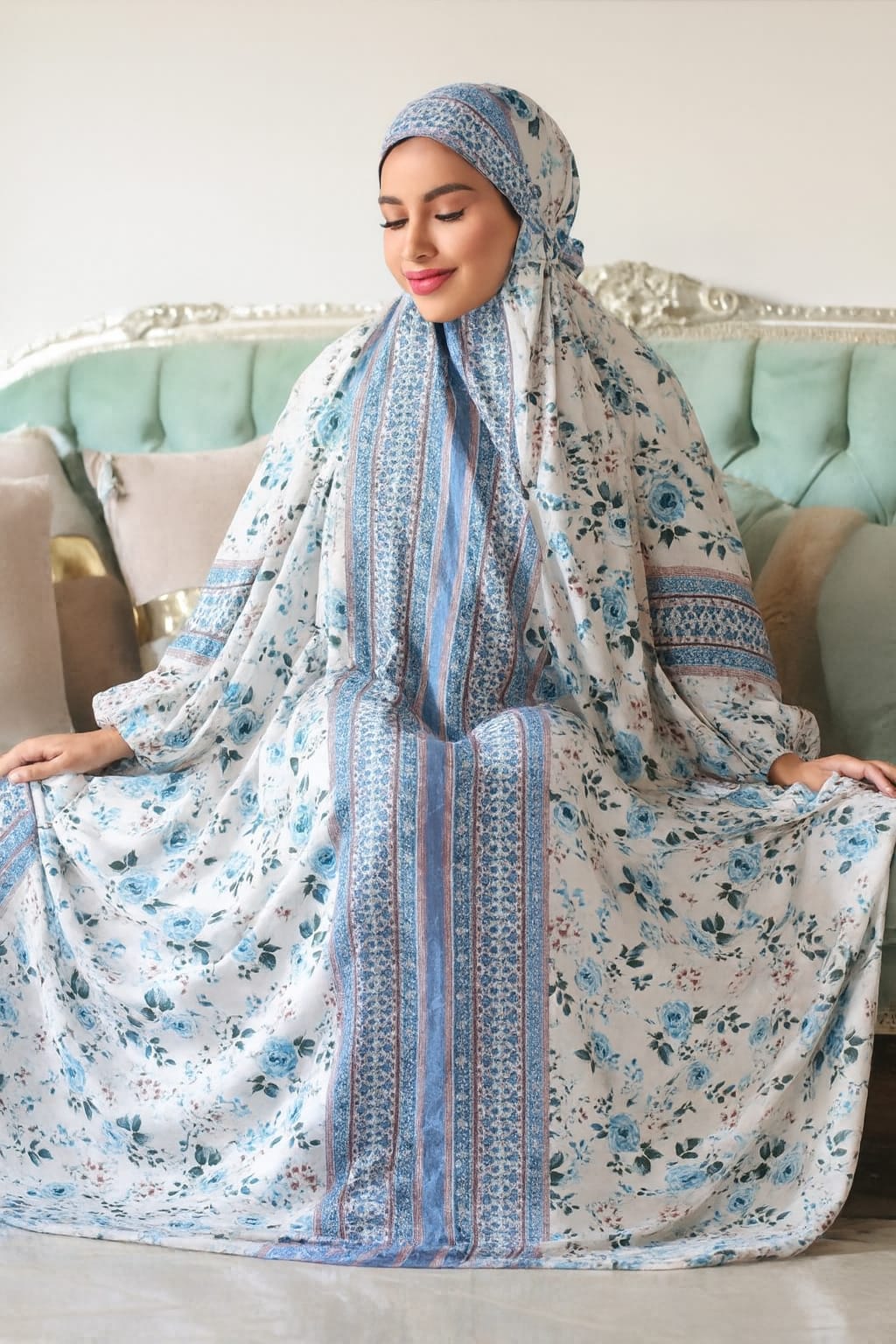 إسدال قطن ريّون تركي – نقشات متنوعة